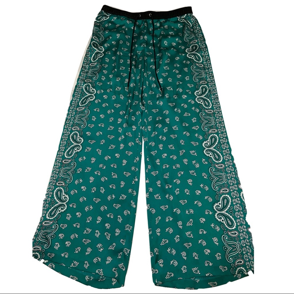 Wide silk bottoms